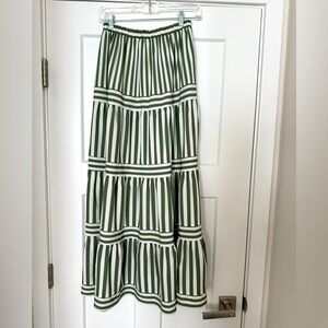 Striped maxi skirt
